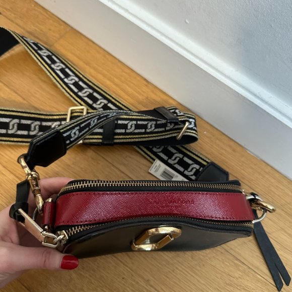 Marc Jacobs Snapshot Camera Crossbody Sling Bag Tricolor Patent Leather - Picture 6 of 13